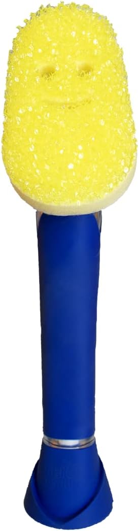 Scrub Daddy Dish Wand Scrubbing Brush with Handle, Soap Dispensing Dish Brushes,