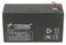 LA-TY-12-1.2 Sealed Lead Acid Rechargeable Battery, 12V, 1.2Ah, 2.1" H x 3.8" L x 1.7" W