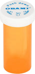 Obami (12pcs, 8 Plastic Medicine Pill Bottles with Child Resistant Caps - Push Down and Turn - Prescription Vial