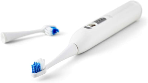 Smileactives Vibrite Sonic Electric Toothbrush Heads - 3 White/Blue Replacement Brush Heads for Teeth Whitening
