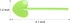 Plastic Tasting Spoons,Plastic Spoons,Disposable Ice Cream Spoon,Dessert Spoon,4.1 Inches,100 Piece,Green.