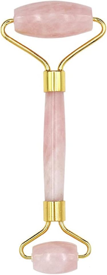 LadyCent Facial Massage Roller Guasha Board, Double Heads Jade Stone Face Eye Lift
