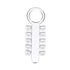 200pcs Clear Orthodontic Rotation Wedges Elastic Rubber Bands Ligature Rotary Torsion Pad