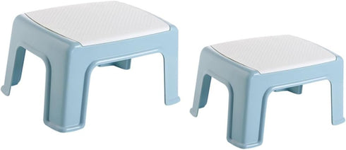 BESPORTBLE Plastic Stool Lightweight Footstool for Small Portable Footrest Sky-Blue Shock-Resistant Load-Bearing