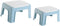 BESPORTBLE Plastic Stool Lightweight Footstool for Small Portable Footrest Sky-Blue Shock-Resistant Load-Bearing