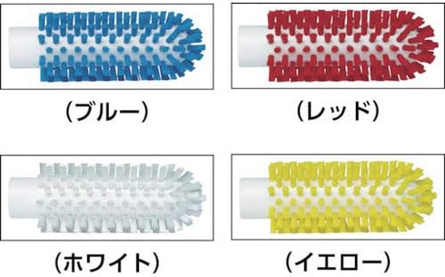 Vikan 5380-50-4 Stiff Tube Brush, Polyester, 2" x 5-3/4" OAL, Red for Effective Cleaning