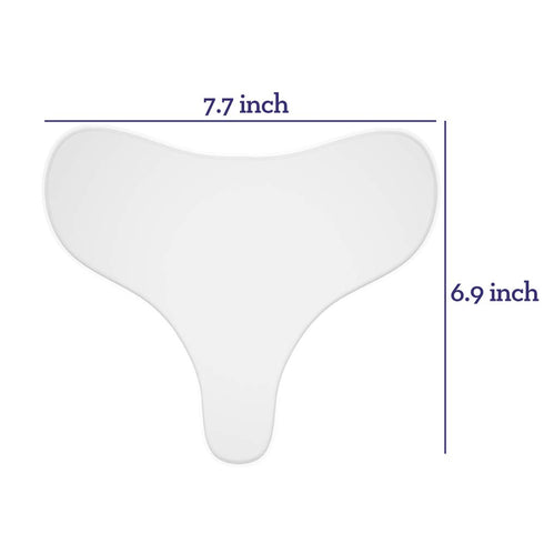 PAPABA 2 Pack Chest Wrinkle Pads, Reusable Medical Grade Silicone Patches for Anti-Wrinkle Decollete, 2 Patches