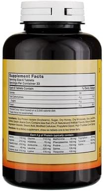 Natures Blend Protein Tablets, Honey Flavor, 200 Tablets