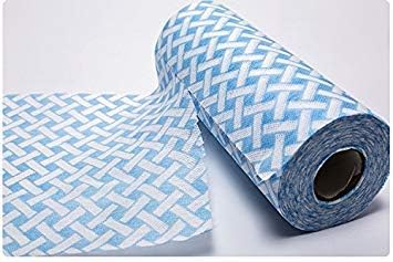 JEBBLAS Handiwipes Reusable Cloths - Thick Quick-Dry Dish Towels, 90 Count/Roll, Blue
