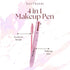 YAZZ BEAUTY 4-in-1 Touch Up Makeup Pen - Eyeliner, Eyebrow Pencil, Highlighter, Lip Liner - Travel Makeup