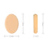 Oval Puff 2 Packs, Skin Tone and Pink Makeup Egg Air Cushion Puff for Foundation