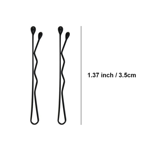 Mini Bobby Pins Black with Cute Case, 200 CT Small Hair Pins for Buns, Premium for Kids, Girls and Women