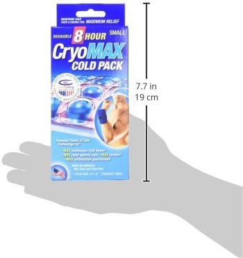 CryoMAX Cold Pack, Reusable, 8 Hour Cold Therapy Ice Pack, Small, 6"x 6" (Pack of 2)