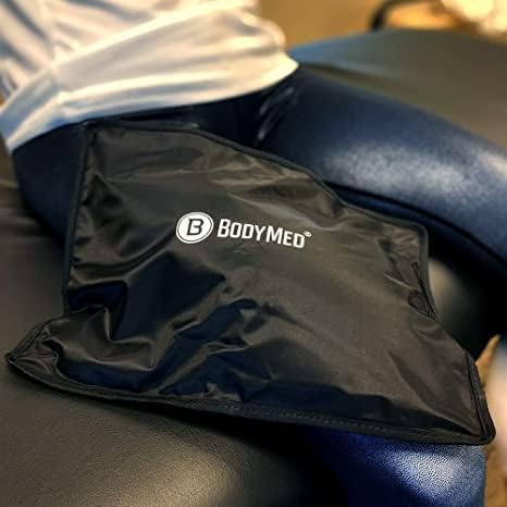 BodyMed Gel Cold Packs, Black, Half, 12 in. x 7 in. – Reusable Cold Therapy Ice Pack – Professional Fitness Cold Compress for Back, Shoulder, Neck, & Knee Discomfort
