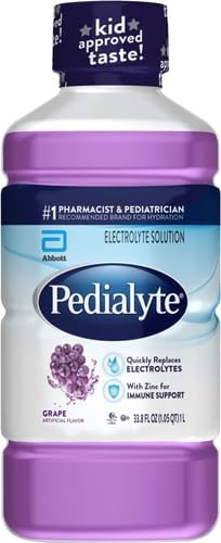 Pedialyte Grape Electrolyte Solution, Hydration Drink, 1 Liter