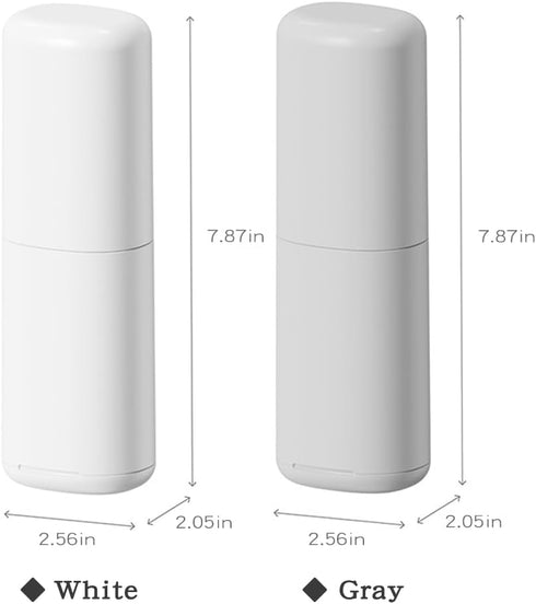 Portable Toothbrush Travel Case, Plastic Holder and Toothpaste Cover, Compact Storage Container for School Camping