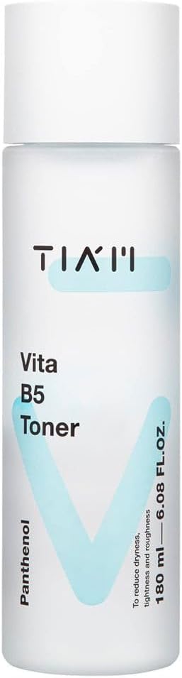 TIA'M Vita B5 Toner, Deep Hydrating Low pH Toner for Dry Sensitive Skin, 6.1 fl oz, Alcohol Free, Fragrance Free