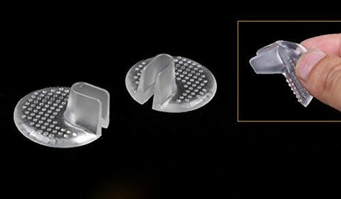 3Pairs Soft Silicone Flip Gel Cushions Pad Toe Protectors for Thong Sandal Flip Flop Gel Inserts Guards Insoles