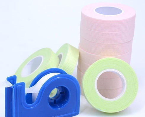 Rose Romee 2 2 0.5 Inch 10 Rolls Medical Tape with Dispenser Each, X Yard Paper Tape Medical, Wound First Aid Tape