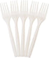 100% Eco Friendly Compostable Forks, 50 Large Disposable Utensils (6.7 in.), Durable and Heat Resistant Alternative to