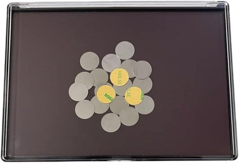 XL Large Empty Magnetic Makeup Eyeshadow Palette - Clear Cover with 20pcs Adhesive Stickers for DIY
