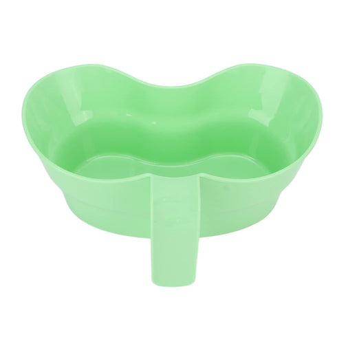 Vomit Basin Cup, Large Diameter Inward Curved Grip Handle, Unbreakable Kidney Shaped Bowl for Hospital