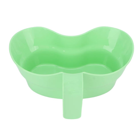 Large Kidney Shaped Oral Care Basin, Portable Toothbrushing Tray with Handle for Bedridden Patients, Elderly, or Sick