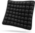 SUNFICON Air Cushion Inflatable Chair, Portable Breathable Comfort Cushion for Office Wheelchair Pad, Black