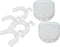 Teeth Whitening Trays, 4 Moldable Custom Fit Mouth Guard, 1 Size Fits All, with 2 Travel Storage Cases