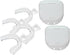 Teeth Whitening Trays, 4 Moldable Custom Fit Mouth Guard, 1 Size Fits All, with 2 Travel Storage Cases