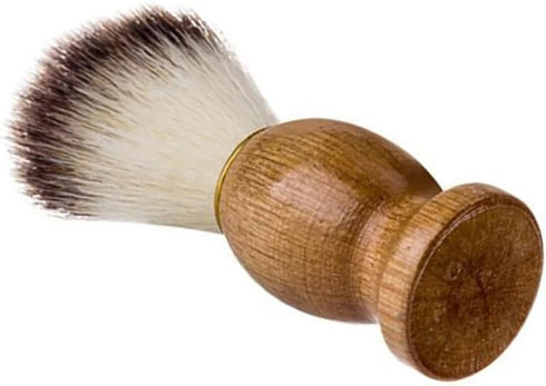 Men's Shaving Cream Brush - Wet Shave Brush with Wood Handle, Professional Hair Salon Tool Gifts for Men