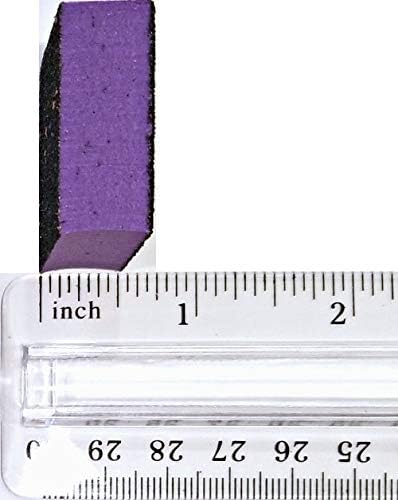 PrettyClaw 40pc Mini Disposable Nail Buffer Blocks, 80/80 Black Grit, Purple Buffing Sanding Nail File