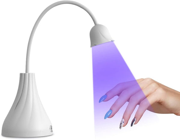LED UV Nail Lamp, Mini U V Light for Gel Nails, 18W Rechargeable Nail Light Dryer with 60s Timers