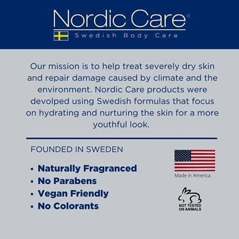 Nordic Care Foot Care Cream, 6 oz, Foot Lotion for Cracked & Dry Skin