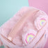 Women Girls Kids Fluffy Faux Fur Unicorn Makeup Bag, Small Cosmetic Organizer Plush Travel Storage Case