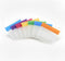 REUSAPAK 7 Piece Set Zipper Pill Pouch Organizers, Daily Purpose & Travel, Color-Coded