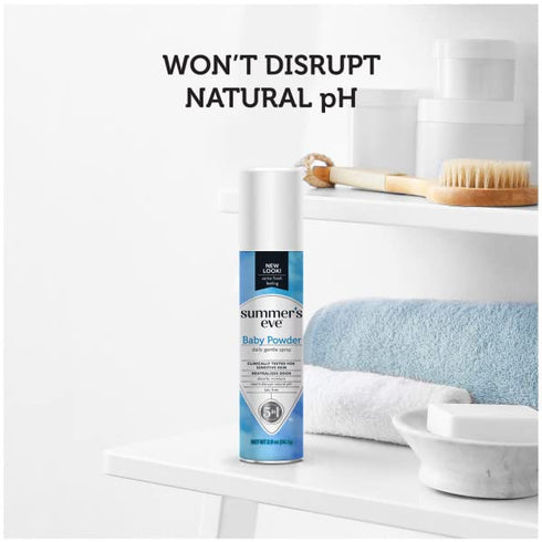 Summer's 2 oz Pack 6 Eve Freshening Spray | Baby Powder | Size | of | pH Balanced, Dermatologist & Gynecologist Tested
