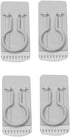 Treasure Gurus Reusable Self Adhesive Broom Mop Hangers, Tools Hooks Set for Home Wall Organization