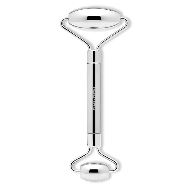 Sacheu Stainless Steel Face Roller - Dual Sided Cooling Facial Massager with Pouch