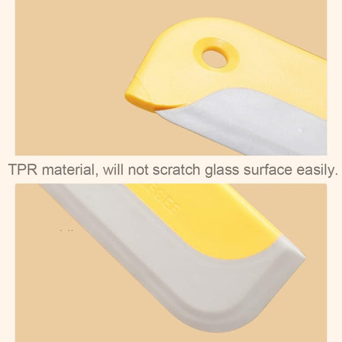 Mini Squeegee 2 Pack, Small Kitchen Countertop Tool, Soft Glass Cleaner for Bathroom Mirror, Car Window, Blue & Grey
