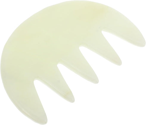 Natural Jade Scalp Massager Comb Large Tooth Hair Massage Tool Gua Sha