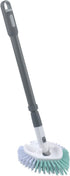 Casabella Tub & Tile Brush - Extendable Bathroom Cleaning Brush with Non-Slip Grip, All-Around Dual Bristles