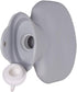 Rubber Hot Water Bottle with Cute Faux Fur Cover, Gray Paw01