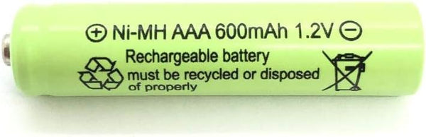 NiMH AA/AAA 600mAh 1.2V Rechargeable Batteries for Solar Lights, Garden Lights, and Remotes (6PCS)