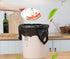Kitchen Garbage Bags, Black Trash Bag, 100 Counts 4 Gallon, 45x60Cm with Handles for Bathroom