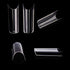 YIMART 550pcs Fake Nails, Premium Square Clear Tips, Nail Art C Tips French Acrylic Long C Curve False Nails