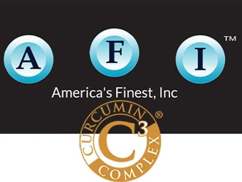 AFI Curcumin C3 Complex with BioPerine, 60 Veg Caps, Joint Health Support, Antioxidant, Turmeric 95% Curcuminoids,