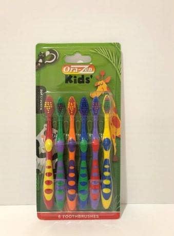 Kids Multi Color Toothbrush Soft, 6-Pack