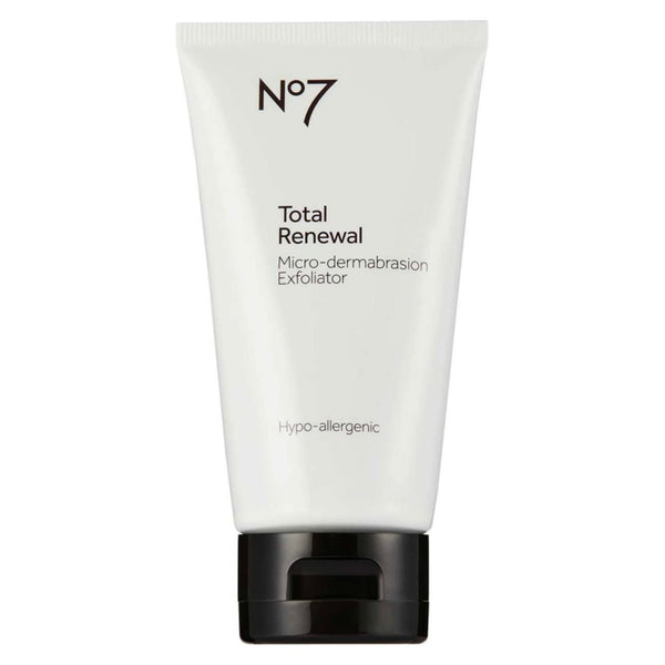 No7 Total Renewal Microdermabrasion Scrub - Hypo Allergenic Facial Exfoliator - 2.5 oz - Reduces Fine Lines and Wrinkles