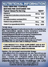 MGSPORT Magnesium Supplement - High Absorption with Vitamins B6, D, E - Relieves Leg Cramps & Muscle Support - 100
